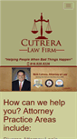 Mobile Screenshot of cutreralaw.com